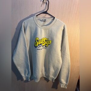 Womens Beige Sun Sip Sweatshirt Size Medium